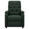 Sillón reclinable eléctrico tela verde oscuro 3