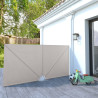 Toldo lateral plegable terraza color crema 300x150 cm 1