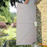 Toldo lateral plegable terraza color crema 300x150 cm 4