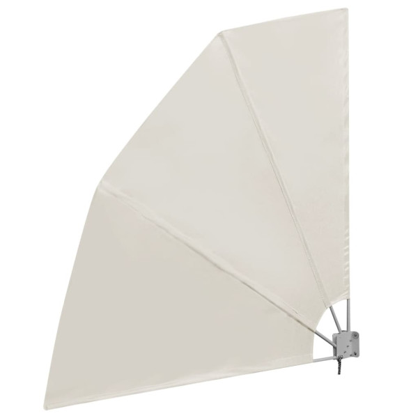 Toldo lateral plegable de balcón color crema 210x210 cm M 2