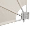 Toldo lateral plegable de balcón color crema 210x210 cm 4