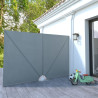 Toldo lateral plegable terraza gris 300x200 cm 1