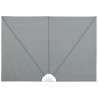 Toldo lateral plegable terraza gris 300x200 cm 2