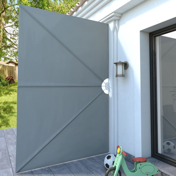 Toldo lateral plegable terraza gris 300x200 cm M 3