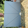 Toldo lateral plegable terraza gris 300x200 cm 4