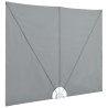 Toldo lateral plegable terraza gris 300x200 cm 5