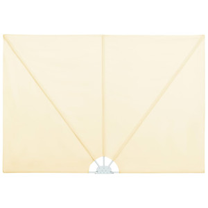 Toldo lateral plegable terraza color crema 240x160 cm H