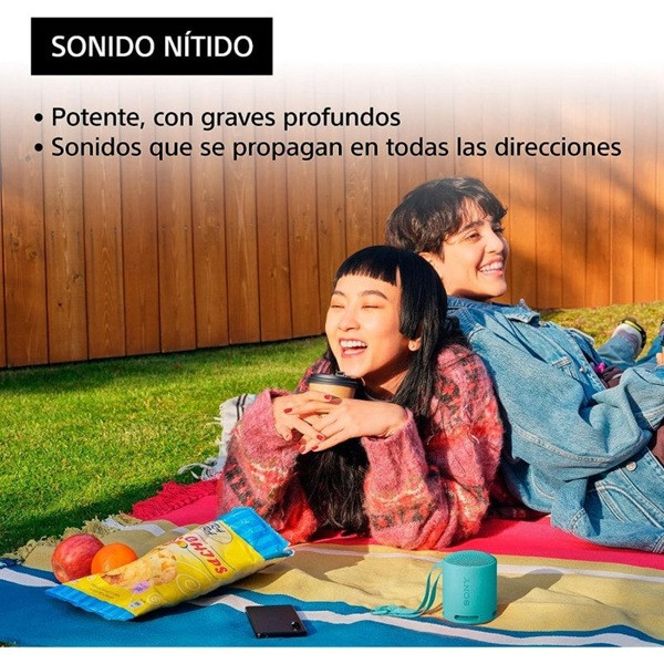 Altavoz portable con bluetooth sony xb100/ 2.0/ azul M 5