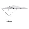 Guarda-Sol Cantilever Roma com LEDs Areia 286x285x270 cm em Alumínio 3