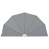 Toldo lateral plegable terraza gris 160 cm 2