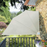 Toldo lateral dobrável para varanda 160x240 cm creme 1