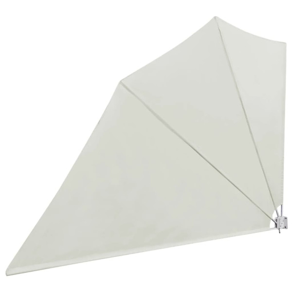 Toldo lateral dobrável para varanda 160x240 cm creme M 3