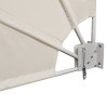 Toldo lateral dobrável para varanda 140x140 cm creme 4