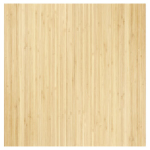 Tapete retangular 100x100 cm bambu cor natural clara H
