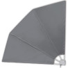 Toldo lateral plegable de balcón gris 210x210 cm 3