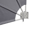 Toldo lateral dobrável para varanda 210x210 cm cinzento 4