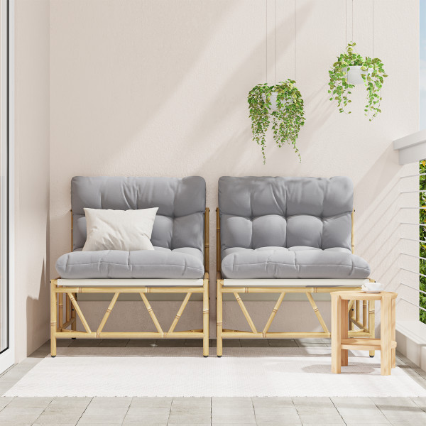 Cadeiras Relaxantes 2 pcs com Almofada 60x80x71 cm Aço M 4