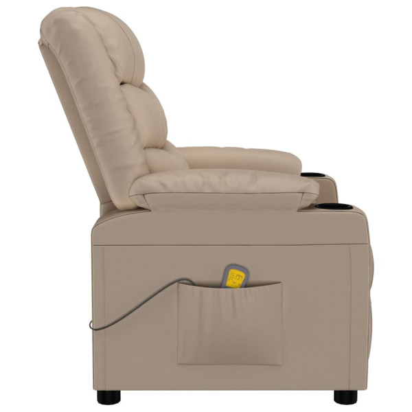 Cadeira de massagens couro artificial cappuccino M 4