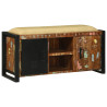 Banco de Madera Sólida Multicolor 100x35x50 cm Recuperada 4