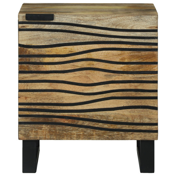 Cabinetes de noche 2 pcs 40x33.5x46 cm Madera maciza de mango M 5