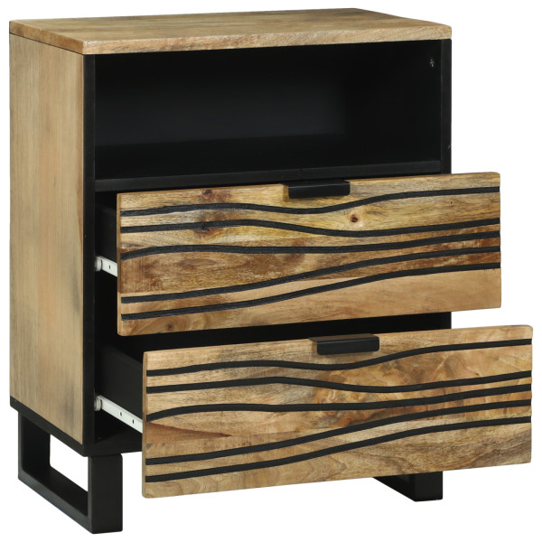 Cabinet de Noche 50x33x60 cm Madera Maciza de Mango M 3