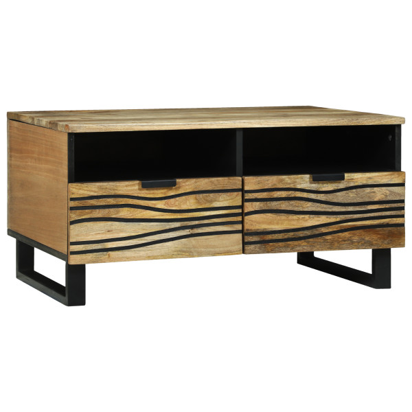 Mesa de Café 80x54x40 cm Madera Maciza de Mango D