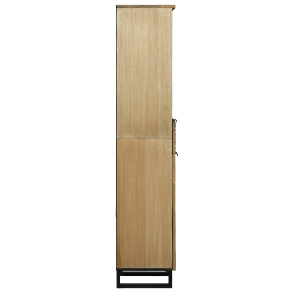 Armario de baño 38x33.5x160 cm Madera Maciza Mango M 5