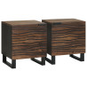 Armarios de Noche 2 pcs 40x33.5x46 cm Madera Maciza de Mango 1