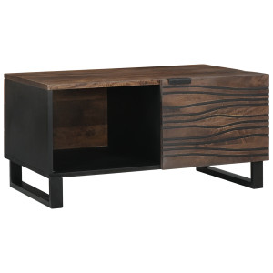 Mesa de café 80x50x40 cm Madera maciza de mango y engineered H