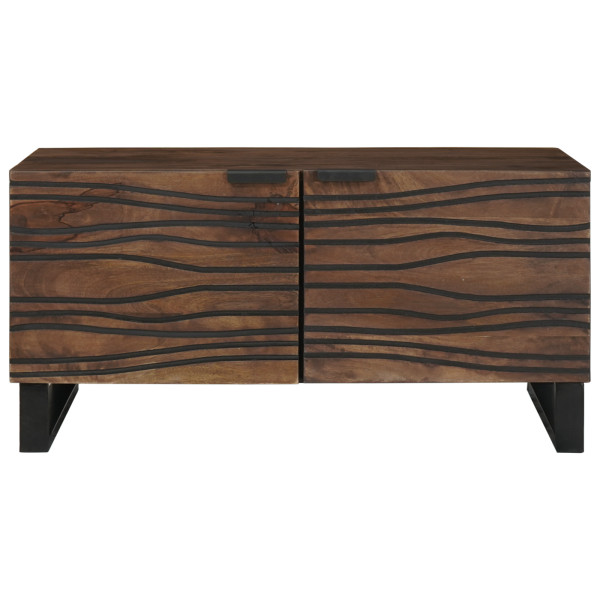 Mesa de Centro - 80 x 50 x 40 cm. feita de madeira maciça e MDF. M 4