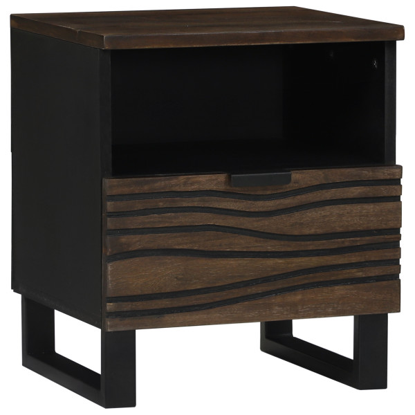 Cabinet de Noche 40x33x46 cm Madera Maciza de Mango D