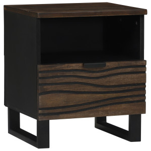 Cabinet de Noche 40x33x46 cm Madera Maciza de Mango H