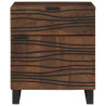 Armario de Noche 50x33x60 cm Madera Maciza Nogal 4