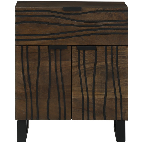 Cabinet de Noche 50x33x60 cm de Madera Sólida de Mango M 4