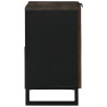 Cabinet de Lavabo Nogal Madera Maciza. Metal Mediano Elegante 5