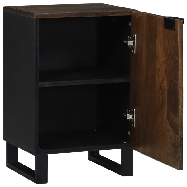 Armario de Baño 38x33.5x58 cm Madera Maciza de Nogal M 3