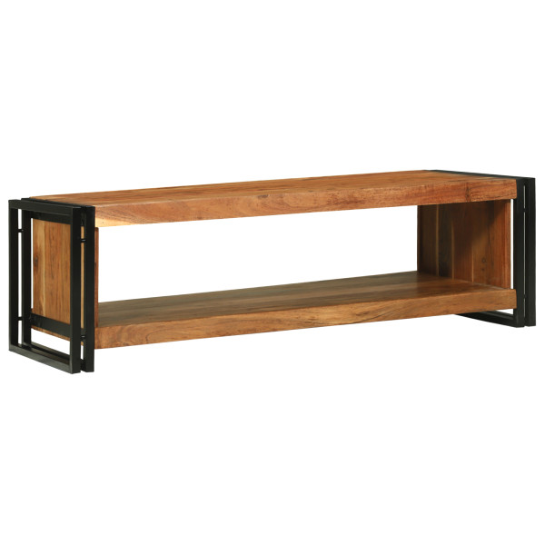 mesa de café 120x50x38 cm de madera maciza de acacia M 3