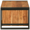 Mesa de Café 90x50x38 cm Madeira Maciça de Acácia 5