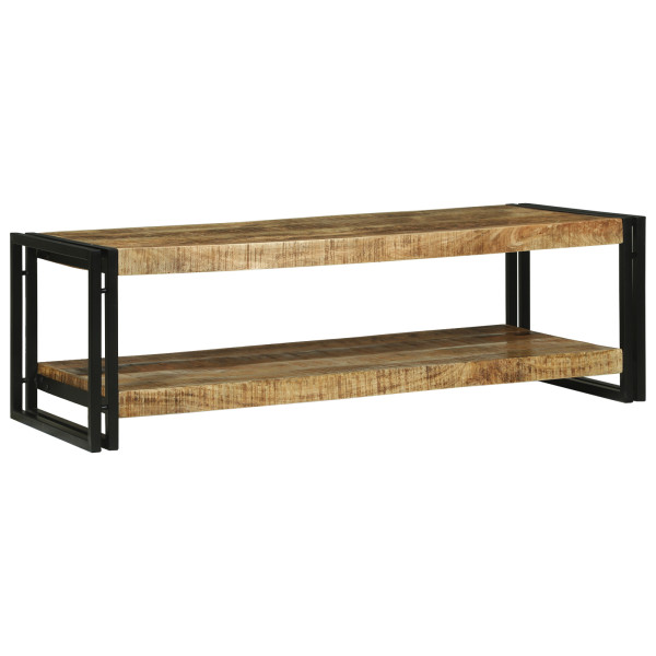 Mesa de Café 120x50x38 cm Madera Sólida Rústica de Mango M 3