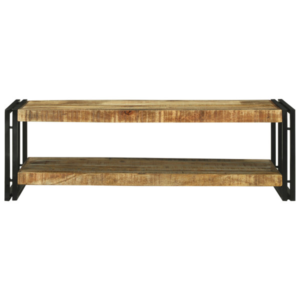 Mesa de Café 120x50x38 cm Madera Sólida Rústica de Mango M 4