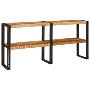 Mesa Console 160x33x75 cm Madeira Rugosa Sólida de Mangueira H