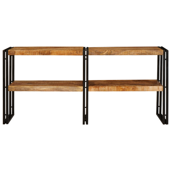 Mesa Consola 160x33x75 cm de Madera Maciza Áspera de Mango M 4