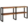 Mesa Consola 160x33x75 cm Madeira Recuperada Sólida 3