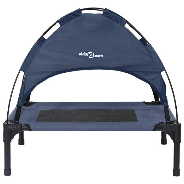 Cama para Perros Elevada Azul Marino Acero. Tela 76 x 62 x 70.5 cm M 5