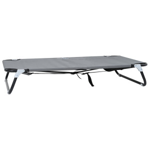 Cama Plegable para Perros Gris Claro De Metal. Tela H