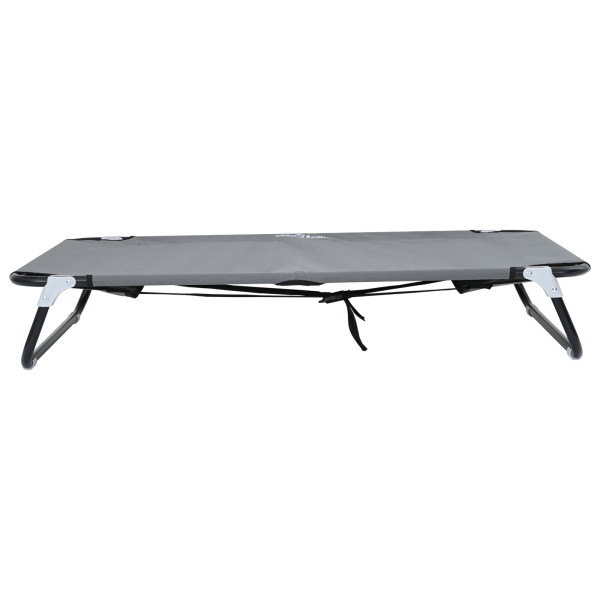 Cama Plegable para Perros Gris Claro De Metal. Tela M 5