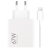 Cargador de pared Xiaomi 67W USB-A blanco 2