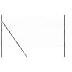 Cerca Hexagonal  Cinza 1.4x25 m Aço H
