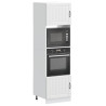 Armários forno 2 pcs Kalmar derivados de madeira branco 1