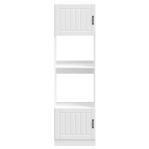 Armarios para horno 2 uds Kalmar blanco madera de ingeniería M 4